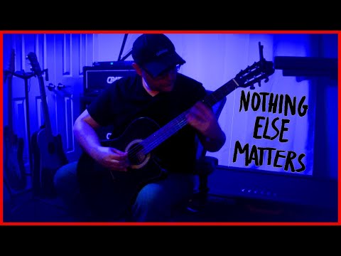 How to play “Nothing Else Matters” by Metallica.  Played on an Ibanez GA35 classical guitar w/ tab.