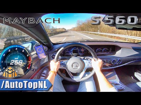 Thumbnail for MERCEDES MAYBACH S CLASS S560 AUTOBAHN POV 258km/h TOP SPEED by AutoTopNL by Maybach