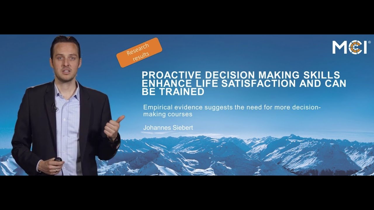 Proactive Decision-Making Skills Enhance Life Satisfaction and Can Be Trained