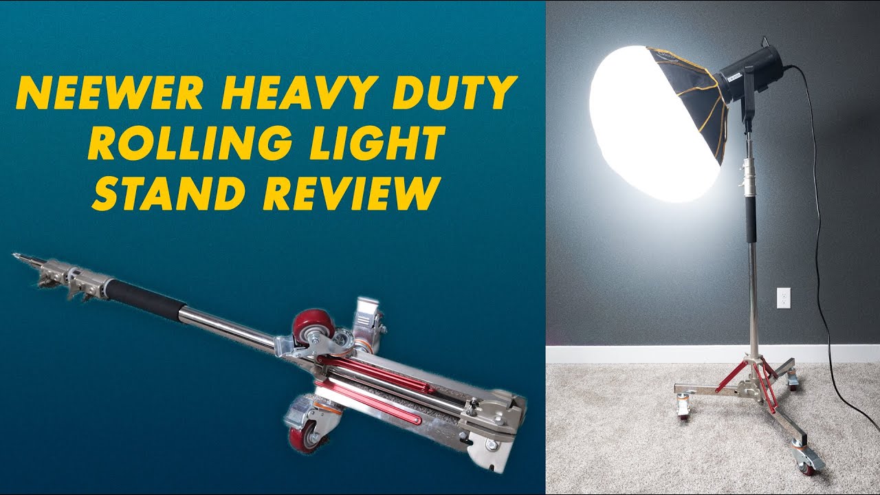 Neewer Heavy Duty Stainless Steel Rolling Light Stand Review