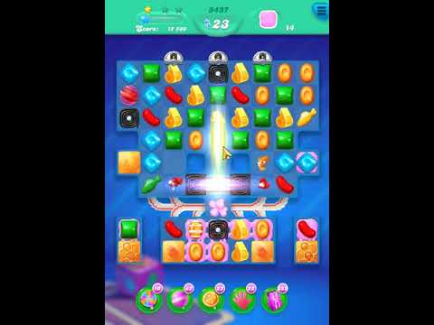 Candy Crush Soda Saga level 3437 Get 2 Stars, 10 Moves Complete