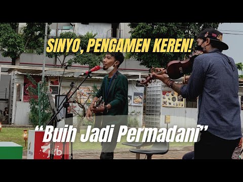 NADA TINGGI TETAP SANTUY | SINYO, PENGAMEN KEREN COVER BUIH JADI PERMADANI - EXIST