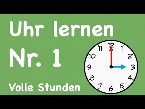 Uhr lernen Nr. 1 (Volle Stunden)