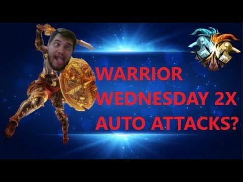 WARRIOR WEDNESDAY WITH 2X THE AUTO ATTACKS? - Grandmasters Ranked 1v1 Duel - SMITE