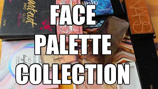FACE PALETTE COLLECTION SWATCHED! (Highlighter, Blush & Bronzer)