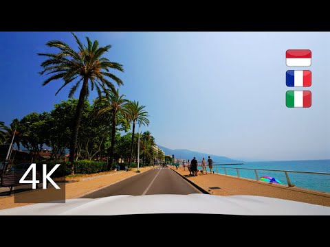 Glamour of the Azure Coast | Monaco – Menton – Ventimiglia | 4K ASMR Roadtrip
