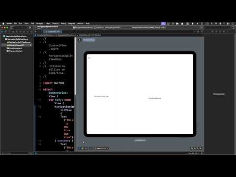 【ios development tutorial for beginners】33 How to use navigationSplitVIew to ipad