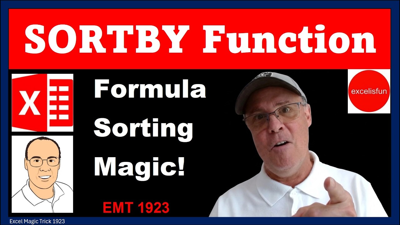 Sort "City, State" Text by State Then City | SORTBY Array Function - EMT 1923