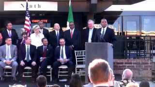 preview picture of video 'Light Rail Funding Ceremony, 10/16/2012 - Video #1'