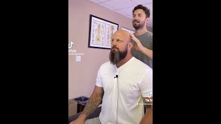 Big guy gets the *MAGIC HUG*  #shorts #chiropractor