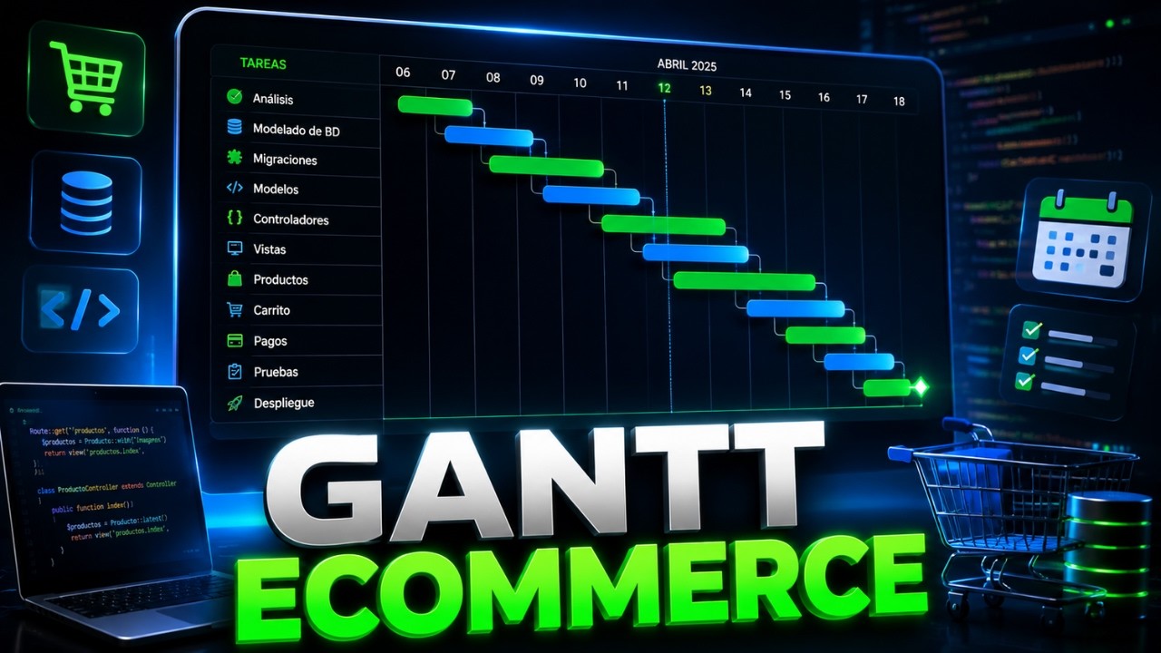 Cómo Crear un Diagrama de Gantt para un eCommerce en Laravel paso a paso