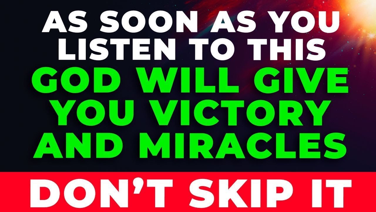 God Will Give You Healing As Soon As You WATCH THIS | Powerful Prayer For Healing Miracle
