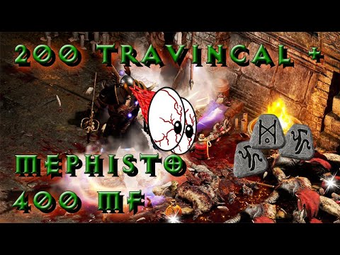 Found Enigma in 200 Travincal Mephisto / Barbarien 400 MF Double Loot / Diablo 2 Resurrected - B.net