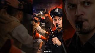 Ele fez isso na frente da polícia… deu ruim 😂