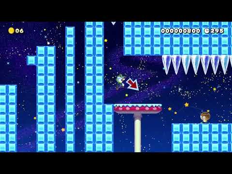 Slippy Slip Cave by Makerbud 🍄 Super Mario Maker 2 ✹Switch✹ #bnk