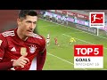 Top 5 Goals • Lewandowski, Schick & More | Matchday 16 - 2021/22