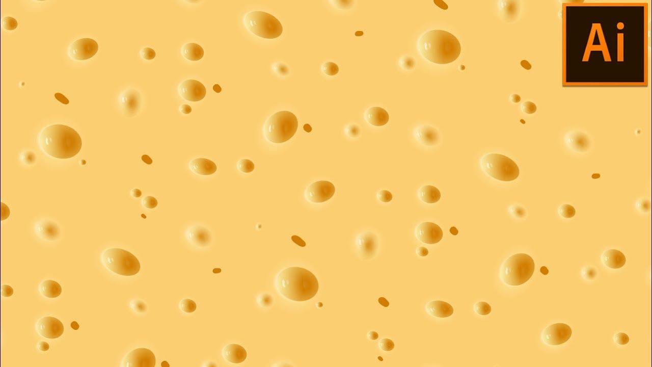 🧀 How to create Vector Cheese Pattern in Illustrator | Adobe Illustrator Tutorial