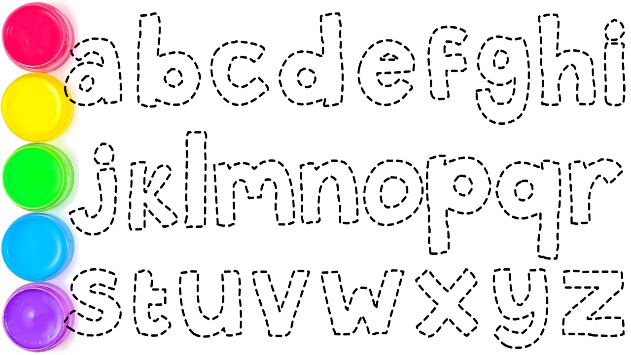 Phonics Song with Coloring Page, Easy Draw and Paint Alphabet A to Z, KS ART #alphabet