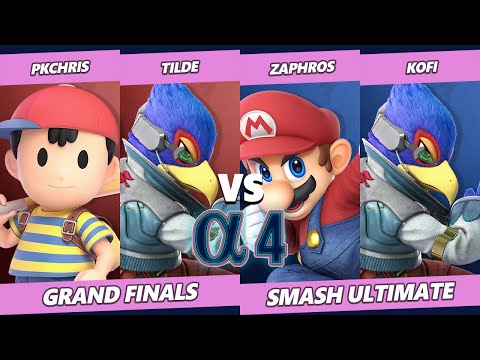 Alpha 4 GRAND FINALS - PkChris & Tilde Vs. Zaphros & Kofi - SSBU Ultimate Tournament