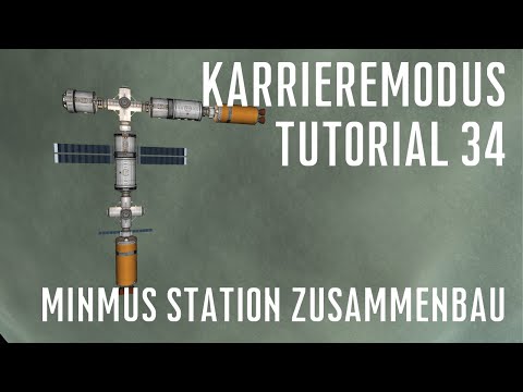 KSP 1.11 Karriere Tutorial 34 - Minmus Station Zusammenbau