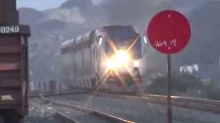 preview picture of video 'Amtrak #14 and #11 of Tue 9 Dec 2014 [HD]'