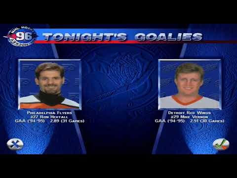 EA Sports NHL 96 - All star Exhibition DET 1 v PHI 12 | Detroit Falls to the Legion of Doom