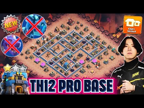 *TESTED* PRO TH12 WAR / RANK / FARM AND CWL BASE WITH COPY LINKS || ANTI 3 STAR ||TOP 5 TH12 BASE