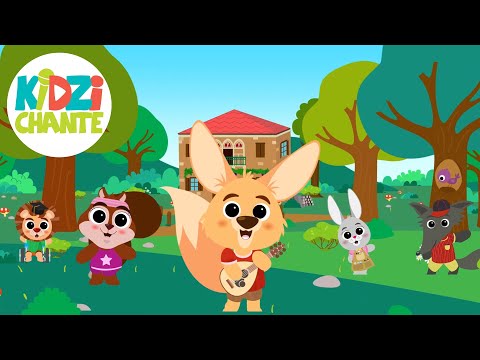 Promenons-nous dans les Bois 🌲🌳 KIDZIGO | Chansons Comptines pour enfants avec paroles en Français