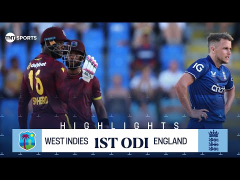 West Indies vs England 1st ODI 🏏 | Shai Hope SMASHES SUPER CENTURY! 💯 | TNT Cricket Highlights