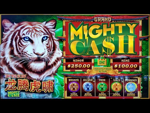 A ROARING SUPER BIG WIN on MIGHTY CASH TIGER SLOT MACHINE POKIE - YouTube