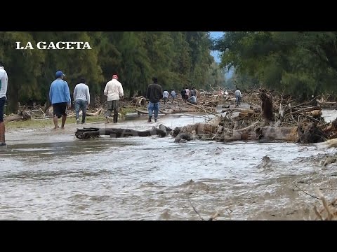 En el Molino y La Angostura, el agua arrasó con todo a su paso