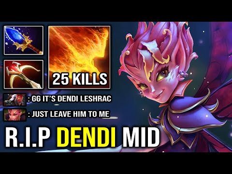 Even DENDI Can't Stop this Dark Willow Carry Mid | EPIC 25Kills Rapid Hit with Daedalus Aghanim DotA