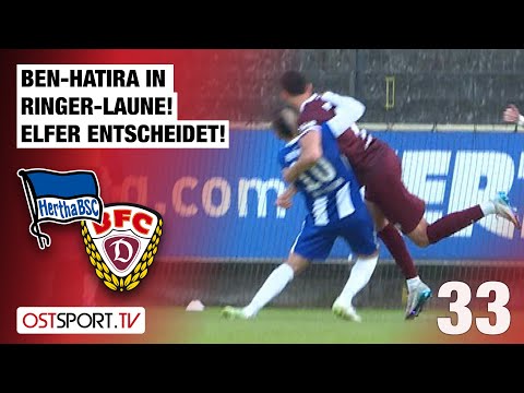 Ben-Hatira in Ringer-Laune! Elfer entscheidet: Hertha II - BFC | Regionalliga Nordost