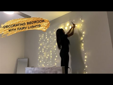 Decorating Room With Fairy Lights DIY |Simply Monet'