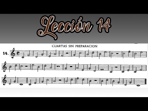 Lección 14 Método de Solfeo de Hilarion Eslava - Primera Parte