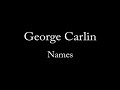 George Carlin - Names
