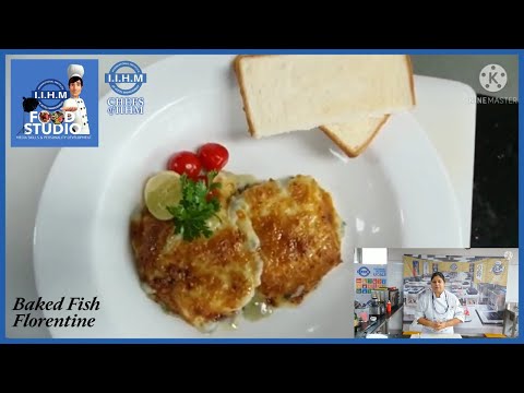 Baked Fish Florentine | French Classic | Chefs of IIHM