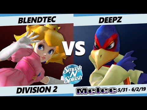 SNS5 SSBM - Blendtec  (Peach) Vs. Deepz (Falco) Smash Melee D2 Top 64 Qualifier