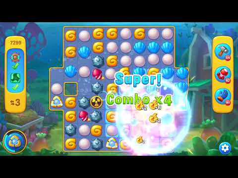 Fishdom 7299 Level - 17 moves - NO BooSTERS