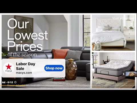 Macy’s Labor Day Sale August 2023 YouTube Ad