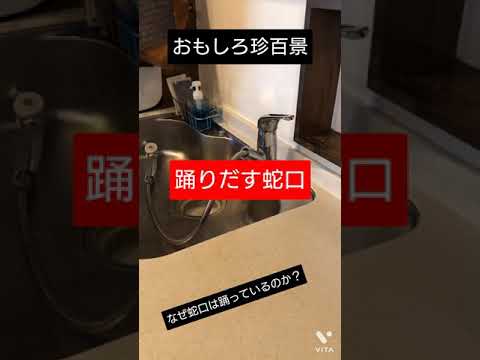 【面白動画】ダンスをする蛇口（笑）なぜ勝手に蛇口が踊りだす面白映像？ #shorts