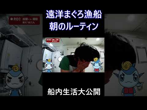 【まぐろ船】船内生活 朝のルーティン #マグロ漁船 #漁師