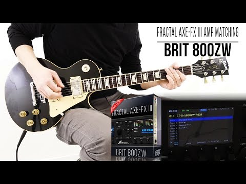 Marshall JCM800ZW Amp Pack for Fractal Axe-Fx III / FM3 | Playthrough (Brit 800ZW Zakk Wylde)