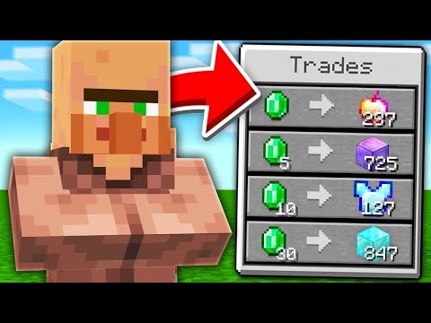Minecraft But Villagers Trade OP Items ||Minecraft But Villagers Trade OP Items||