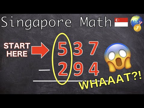 Singapore Math - The #1 FASTEST MENTAL SUBTRACTION METHOD.