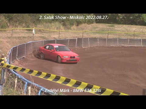 Erdélyi Márk - BMW E36 328i 2. Salak Show - Miskolc 2022.08.27.