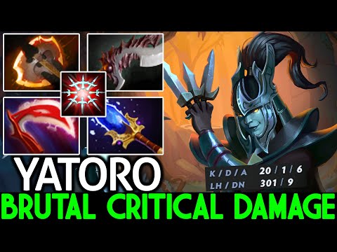 YATORO [Phantom Assassin] Brutal Critical Damage One Hit One Kill Dota 2