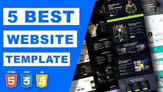 5 Best Website Templates [2025] | Responsive Website Template | Download Source Code