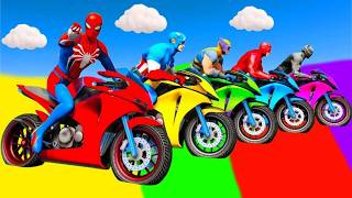 Download lagu الرجل العنكبوت انقاذ باتمان Spider-Man Rescue batman vs iron man vs venom funny Game GTA 5 superhero mp3