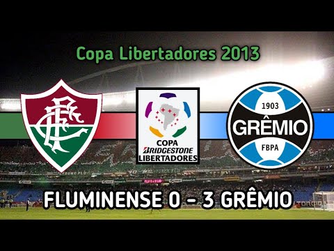 Gols - Fluminense 0 - 3 Grêmio - Libertadores 2013 2° Rodada Fase de Grupos (Globo HD)